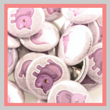 Baby Hippo Buttons